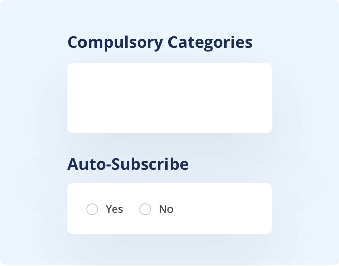 Auto subscription