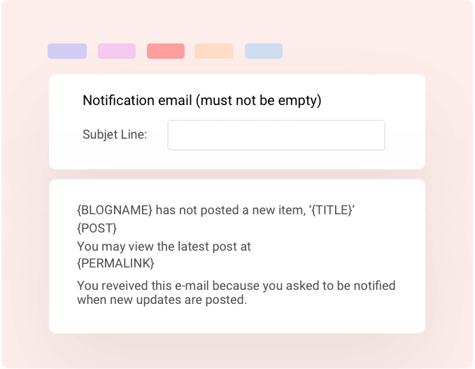 Customizable Email Content