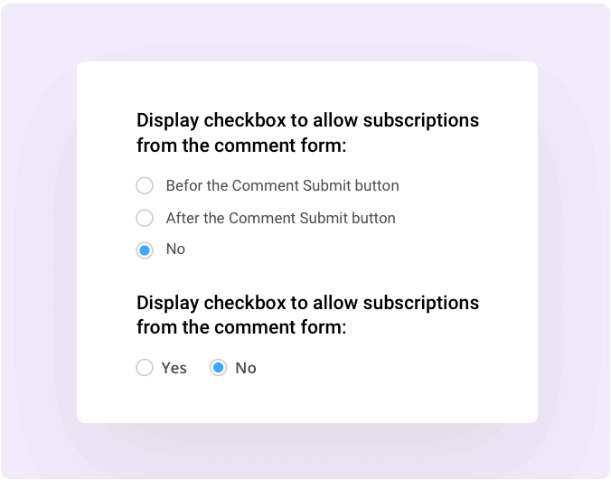 Subscription Notification