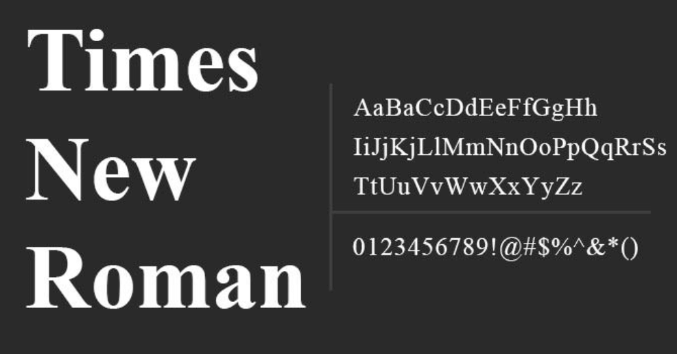 Times New Roman fonts in email marketing