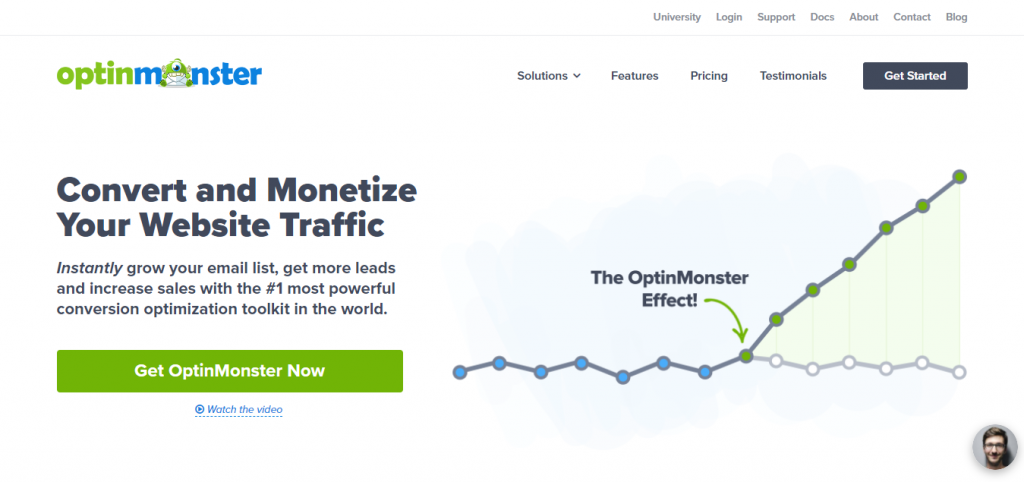 OptinMonster email marketing provider 