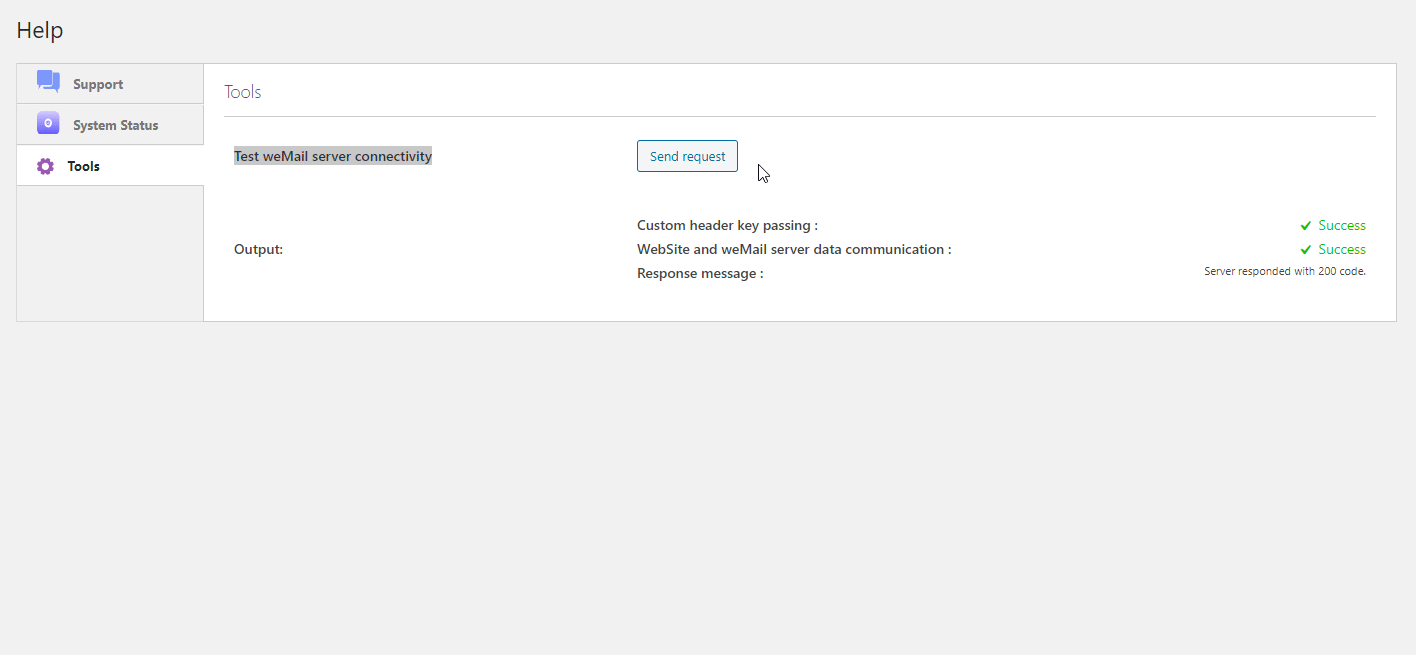 Sending Ping Request