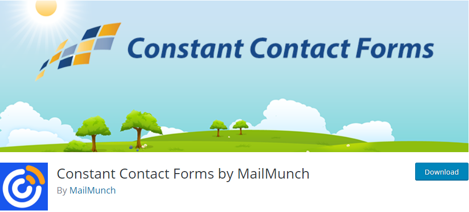 Constant Contact email plugin for WordPress