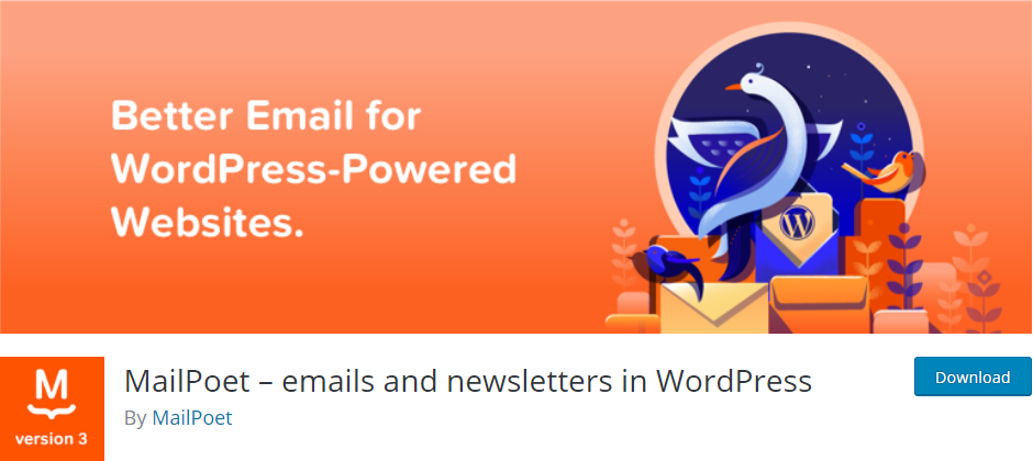 MailPoet email plugin for WordPress