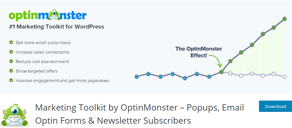 OptinMonster email plugin for WordPress