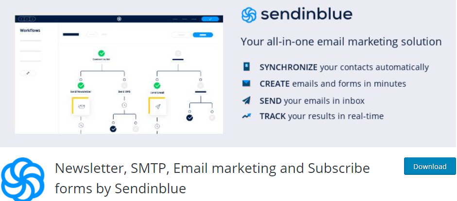 SendinBlue email plugin for WordPress