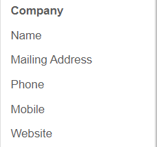 company details