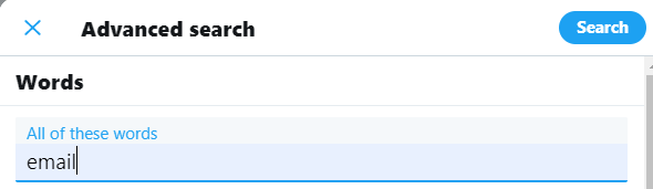 Use Twitter’s Advanced Search