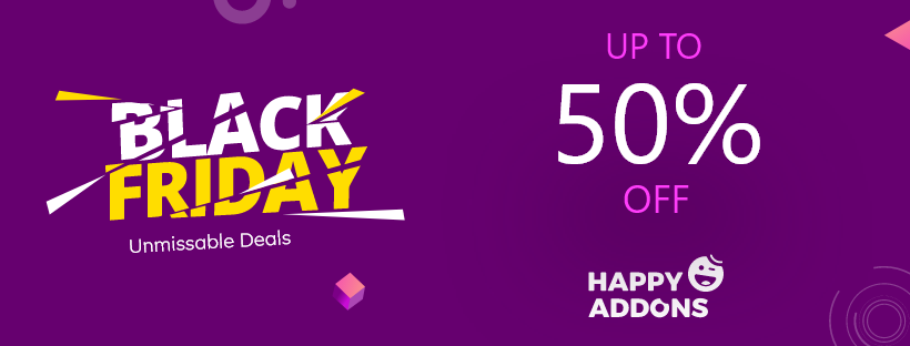 Happy Addons Black Friday & Cyber monday deals