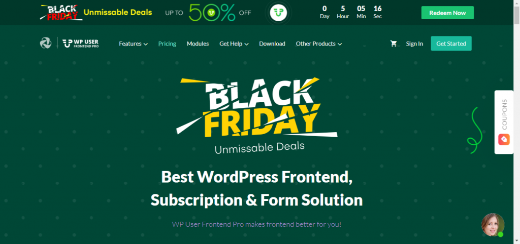 WP User Frontend - Up To 50% Off