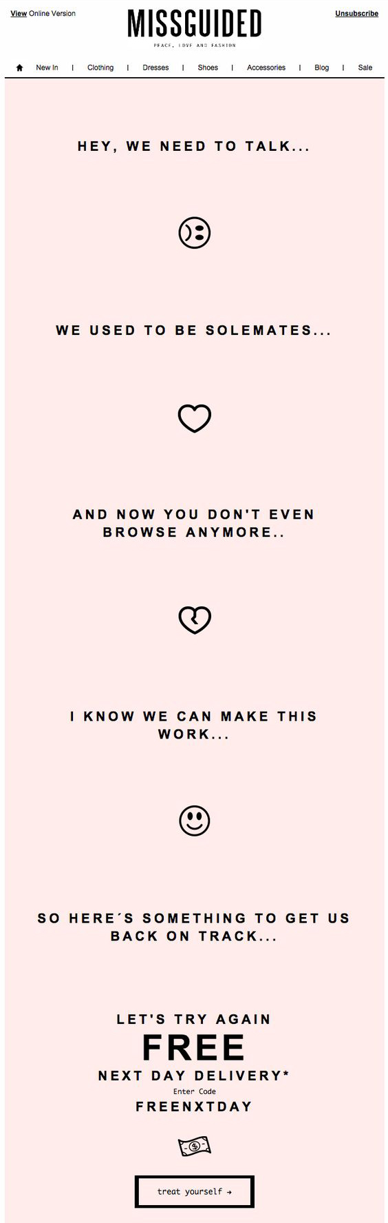 Missguided - Email Marketing Campaign