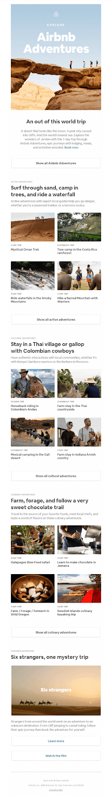 Airbnb - Email Marketing Campaign