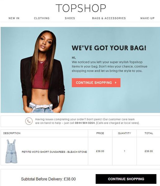 Topshop - Email Marketing Campaign