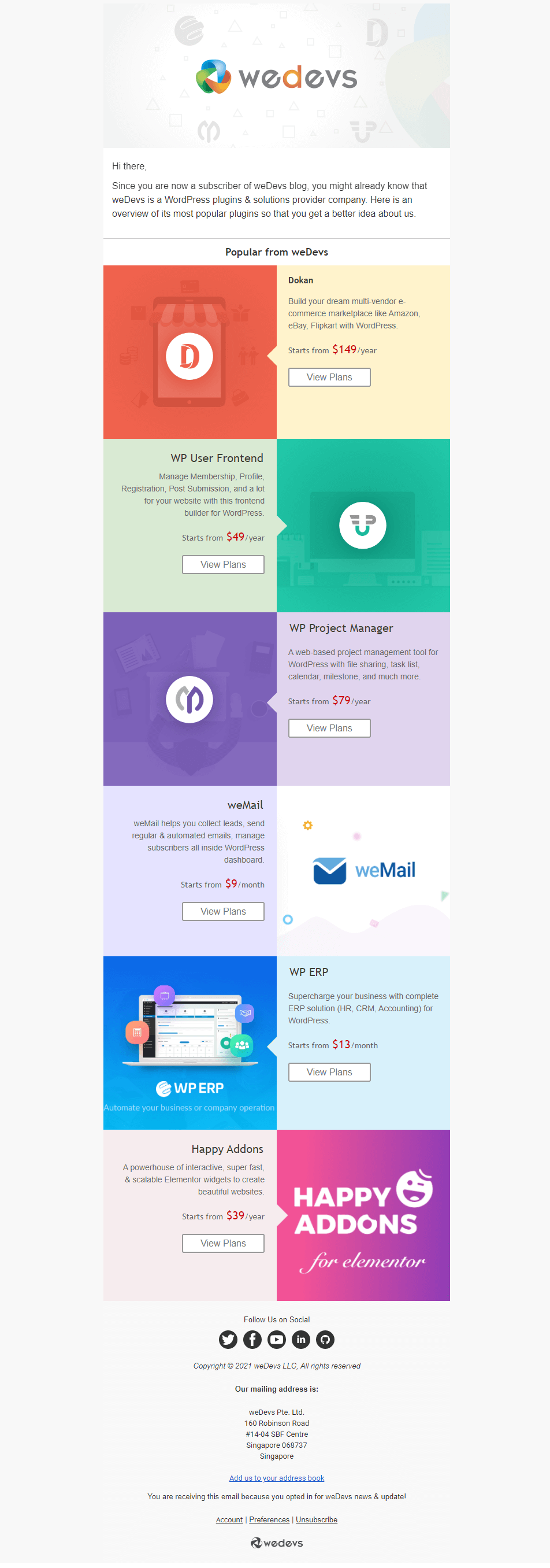 weDevs use email automation