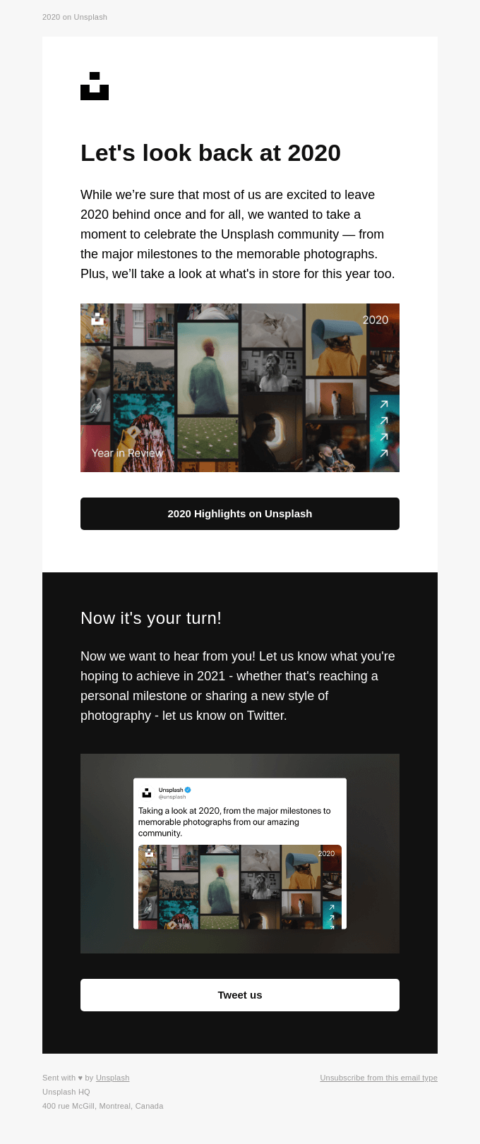 unsplash send year around review