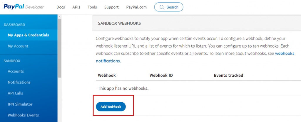 add webhook