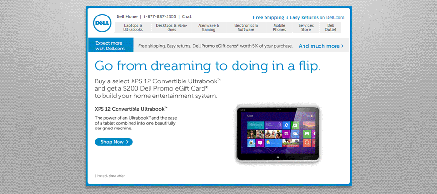 Dell Used Animated GIFs in Email Campaigns