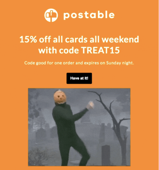postable Halloween campaign