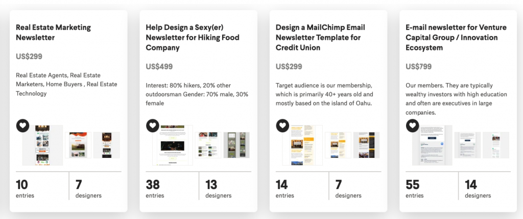 99Designs Email marketing templates