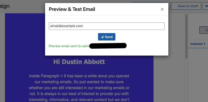 Testing Email with weMail
