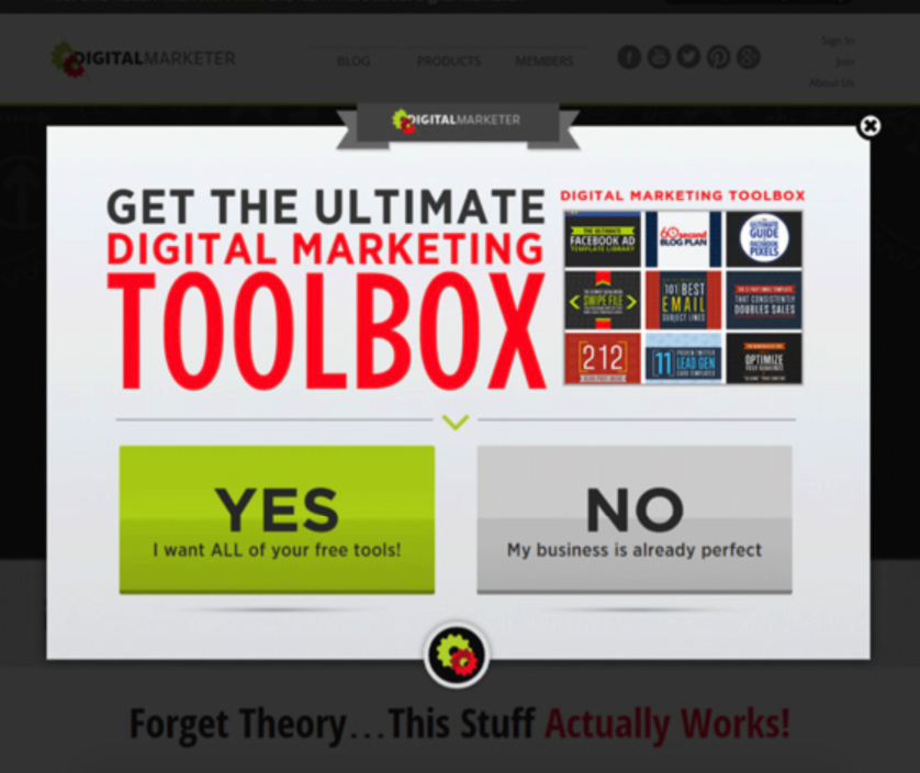 Example from Digital marketer