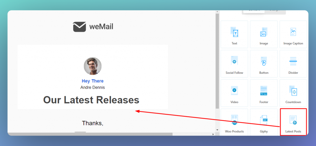Select-Latest-Posts-email-automation