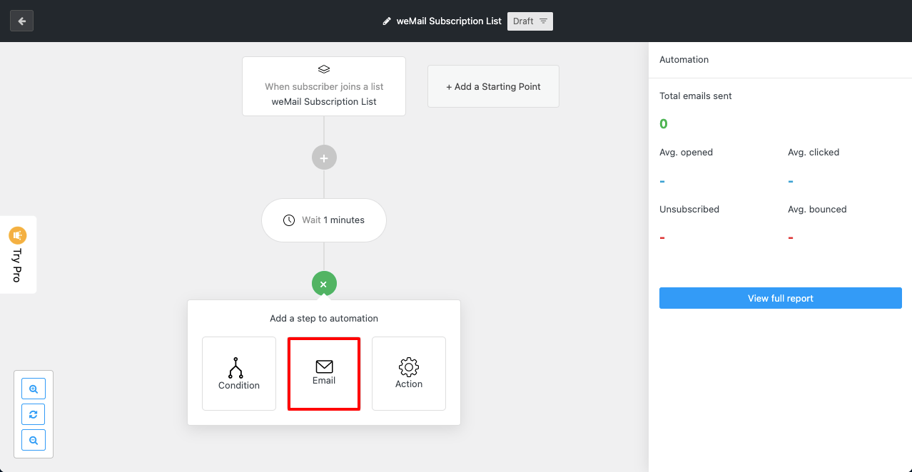 Configure email body for automation