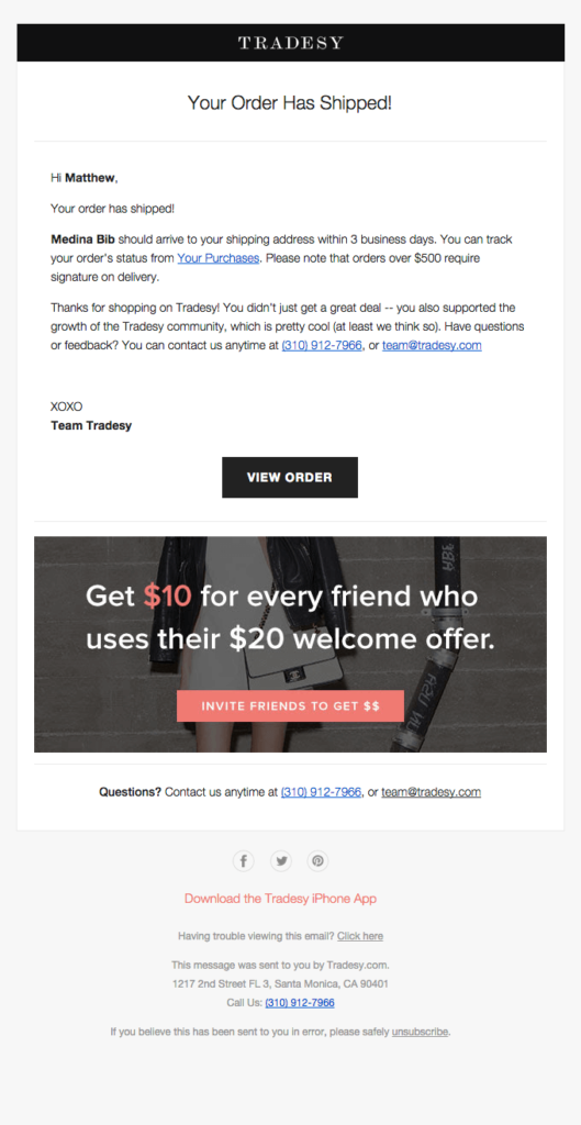 email automation examples and Post Purchase Emails