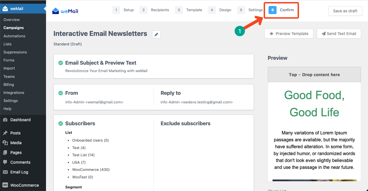 Prepare the Newsletter Template for Emailing
