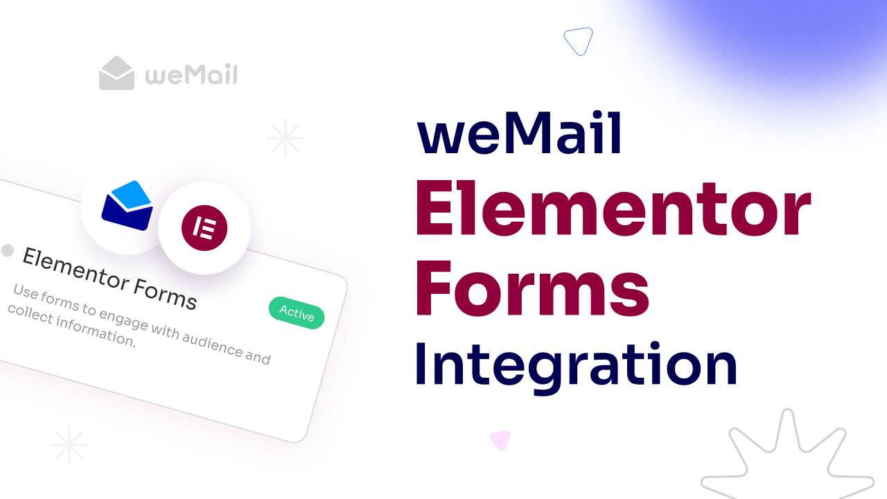 weMail Elementor Forms Integration