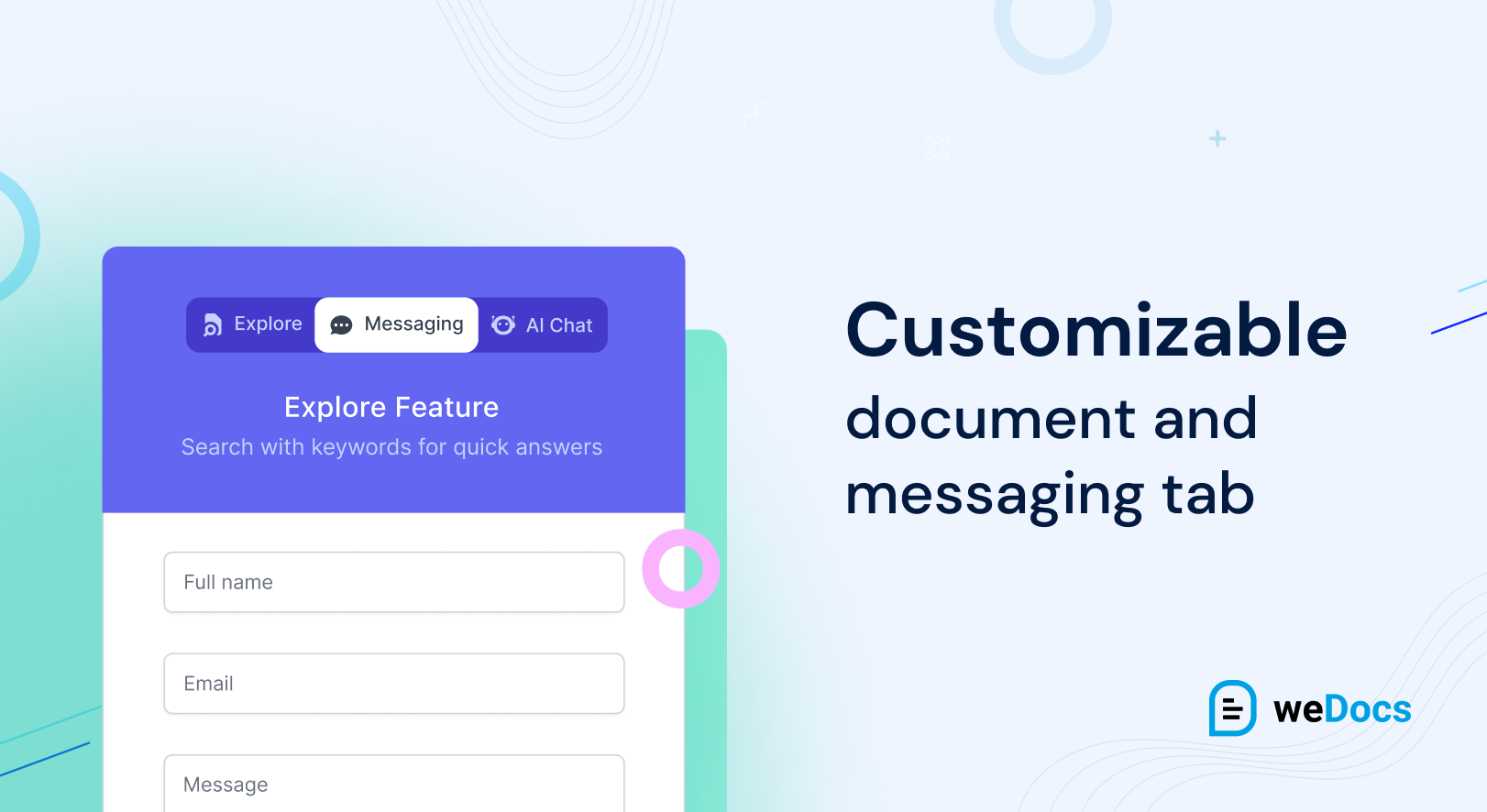 Floating contact form customization option