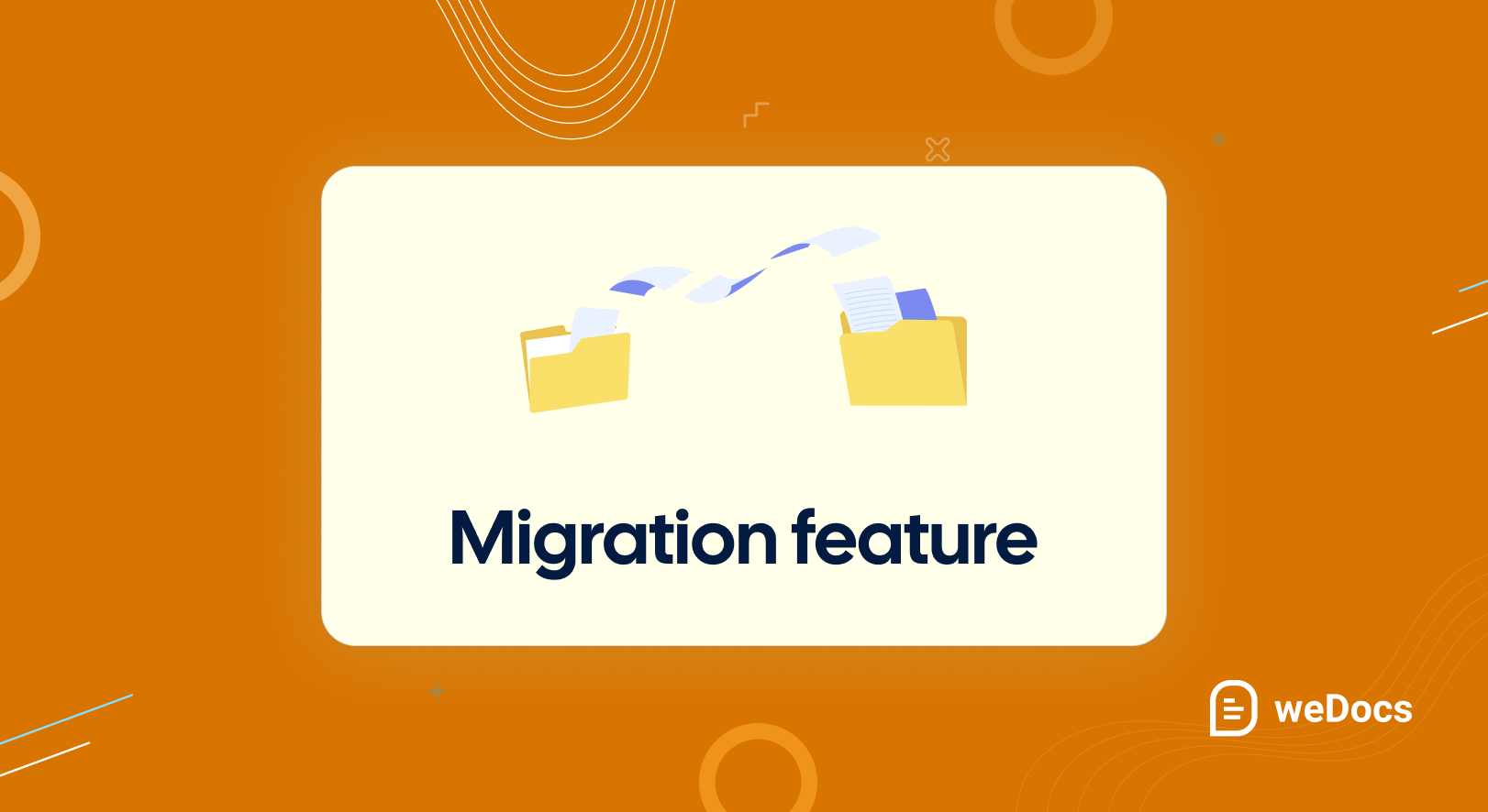 Easy migration feature to migrate content from BetterDocs to weDocs