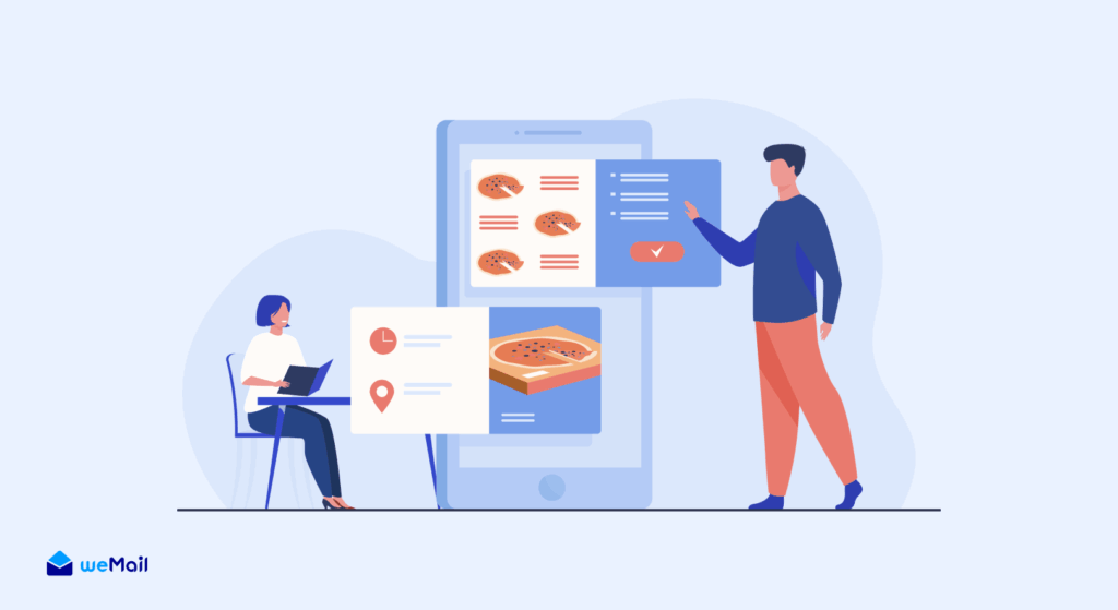 Illustration of Restaurant business.
