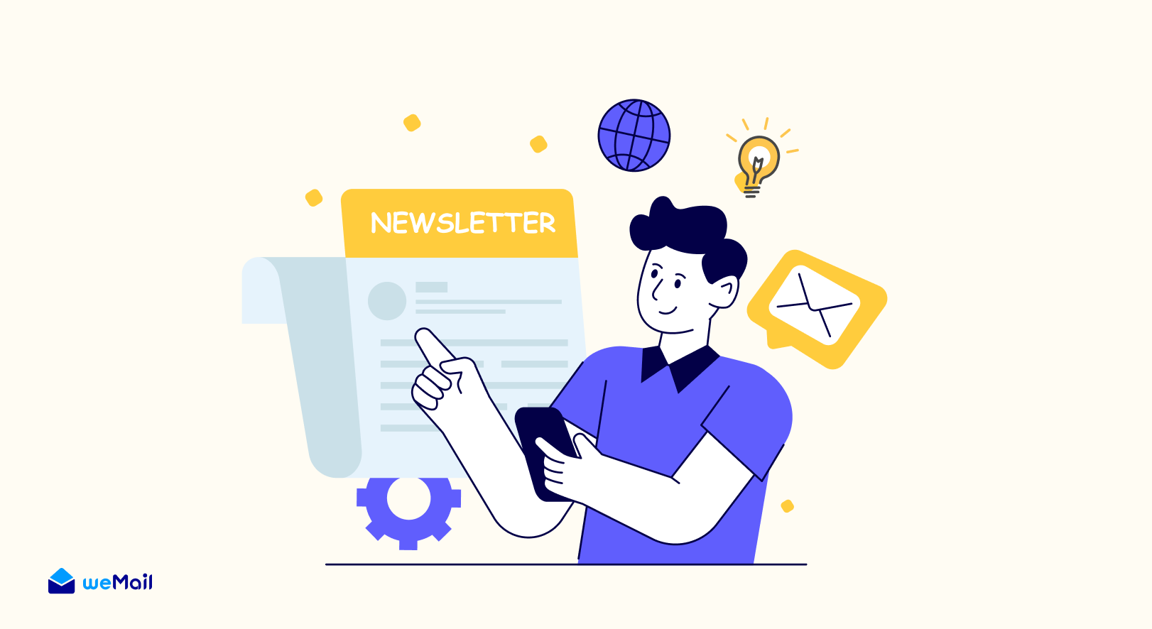 banner illustration for 5 simple email ideas