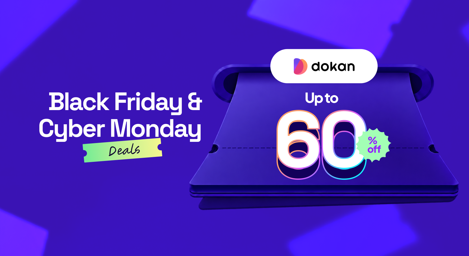 Dokan Black Friday and Cyber Monday 2026 deal: up to 60% off