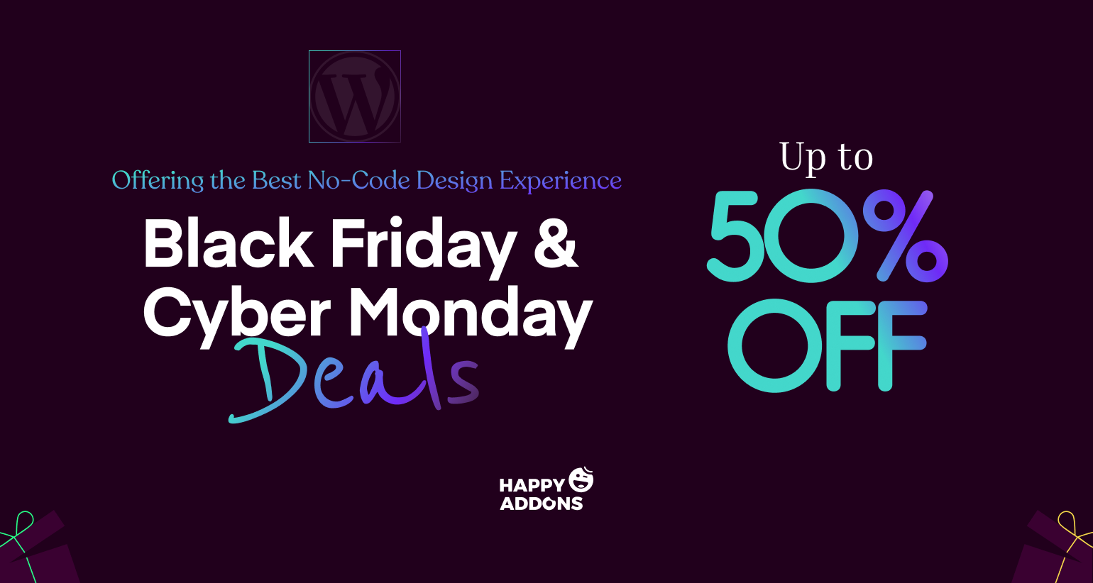 HappyAddons Black Friday and Cyber Monday 2026 deal: up to 50% off